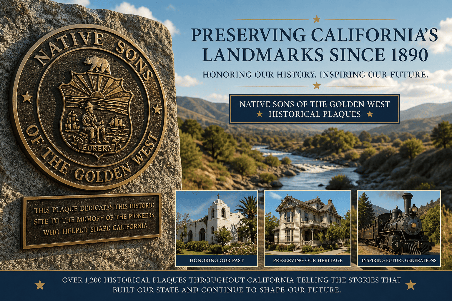 Native Sons of the Golden West Historical Plaques: Preserving California’s Landmarks Since 1890
